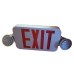 Thomas & Betts UQLXN500R-2LEDR 2-Lamp Red Thermoplastic Emergency LED Exit Sign