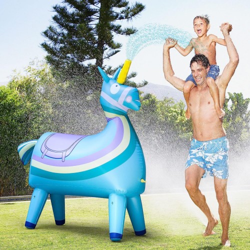 lidimiti Inflatable Llama Loot Sprinkler, 5.5 FT Water Toys Outdoor Party Yard Sprinkler for Kids and Adults