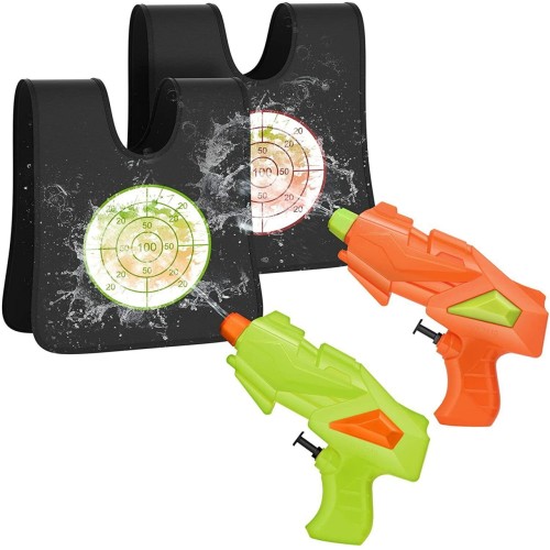 Water Guns for Kids VANLINNY Water Activated Vests 2 Pack