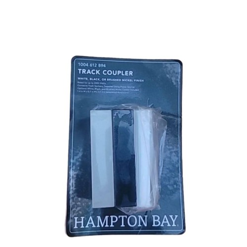 1 Hampton Bay Light 2400 Watt Track To Track Coupler White Black & Nickel