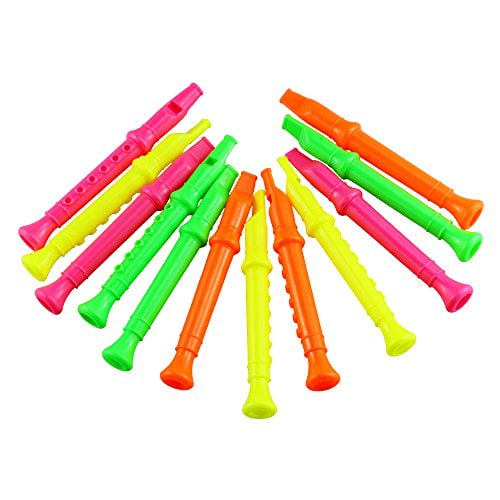 Bubble wand and 12 pack kids flutes