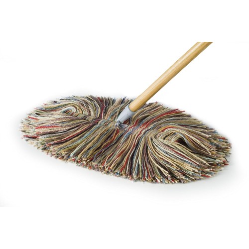 Sladust All Wool Dry Mop - Big Wooly with Wooden Handle 