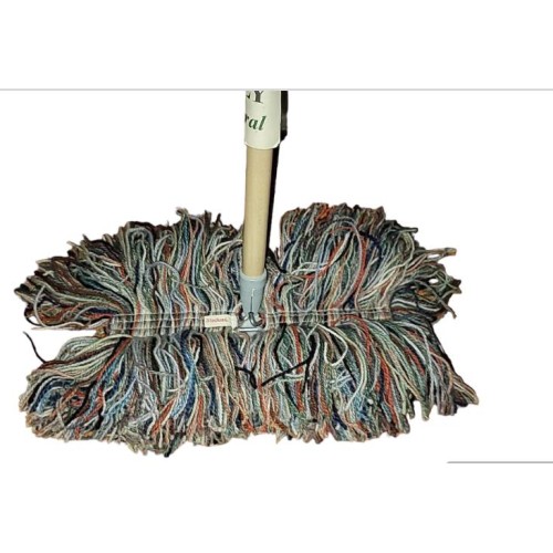 Sladust All Wool Dry Mop - Big Wooly with Wooden Handle 