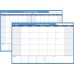 AT-A-GLANCE PM33328 30/60-Day Undated Horizontal Erasable Wall Planner, 48 x 32, White/Blue