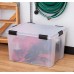 Iris USA, 74 Qt. Element Resistant Clear Plastic Storage Box