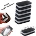 Kitchen Dishwashing Cleaning Sponges High Density Scouring Pad Household Cleaning Tools (Color black : 5 X Square)