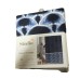 Studio 3B Kiko Shibori Scallop 72" x 72" Shower Curtain in Navy/White