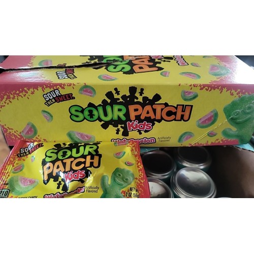 SOUR PATCH KIDS Watermelon Soft & Chewy Candy, 24 - 2 oz Bags