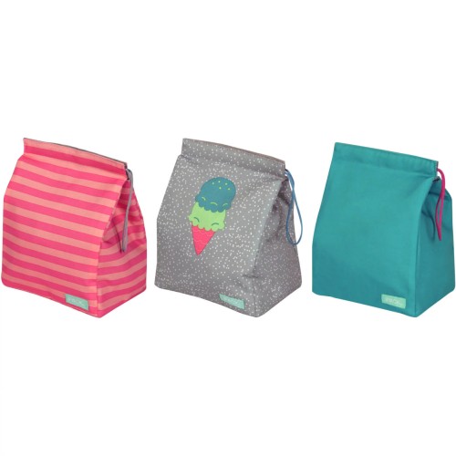 Set of 3 iPack insulated lunch bags