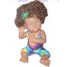 iBayda One-Piece 12 inch Realistic Black Baby Girl Doll Toy African