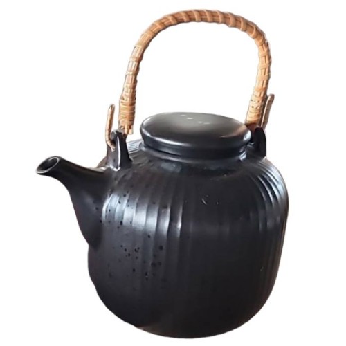 Gibson Studio 3B Mio 38.8 Ounce Stoneware Teapot in Pepper