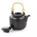 Gibson Studio 3B Mio 38.8 Ounce Stoneware Teapot in Pepper