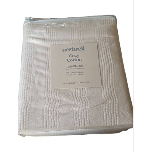 Nestwell™ Cozy Micro Cotton® Twin 66" W x 90" L Blanket in White