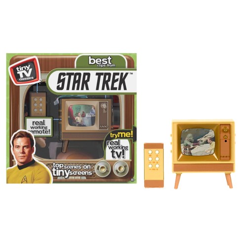 Tiny TV Classics with Working Remote Control: Best Clips from Star Trek: The Original Series (06911) LOW STOCK