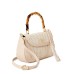 C. Wonder Women’s Adult Jasmine Faux Straw Shoulder Bag with Bamboo