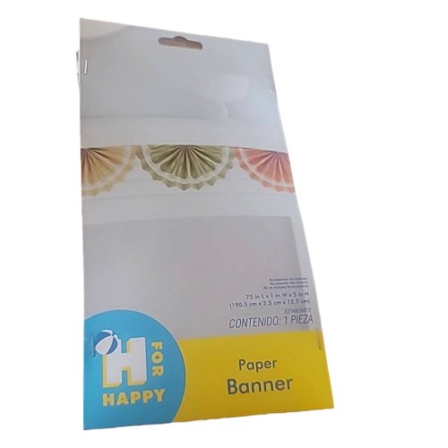 Paper Banners H For Happy Fruit