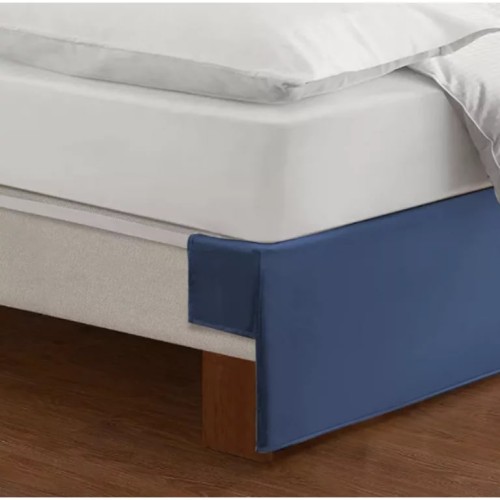 Nestwell™ 15-Inch King Wraparound Bed Skirt in Medium Blue