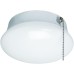 7 In. Bright White LED Ceiling Round Flushmount Easy Light with Pull Chain