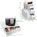 Mind Reader "Combine" 2-Piece Single Serve Coffee Pod Drawer and Condiment Organizer Station, White