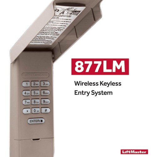 LiftMaster 877LM Wireless and Keyless Entry Keypad for Garage Door Openers and Gate Opener