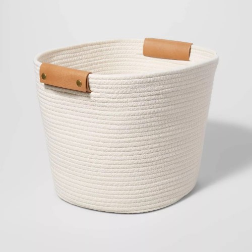 13" Decorative Coiled Rope Basket - Brightroom™