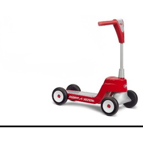 Radio Flyer Scoot Scooter, Toddler Scooter or Ride On, For Ages 1-4, Red Ride On Toy