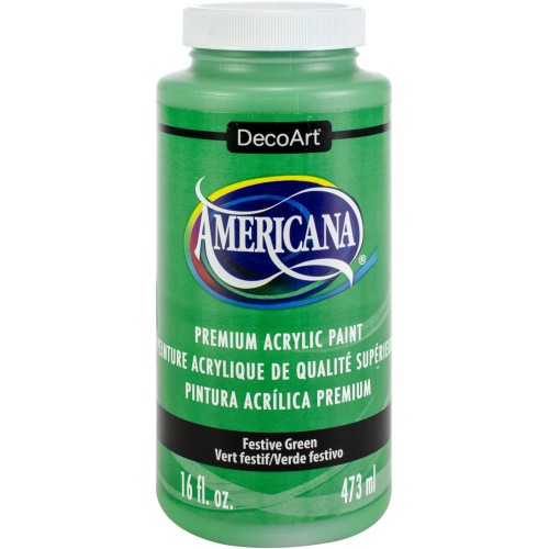 Americana Acrylic Paint 16oz, Festive Green