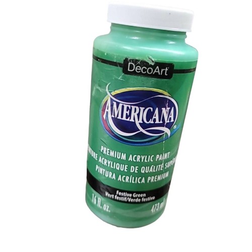 Americana Acrylic Paint 16oz, Festive Green