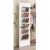 Transparent 24 Pcs Door Hanging Shoes Organizer