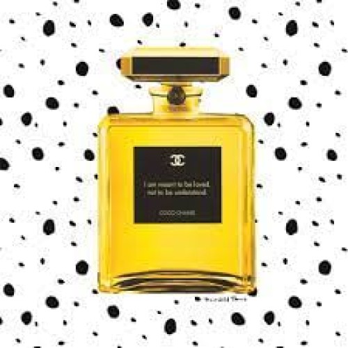 CHANEL NO5 BOTTLE QUOTES Wall Art