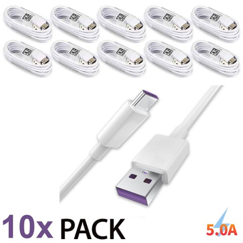 DataRoad, USB 2.0 to Type-C Cable, Fast Charge 5A, 1 Meter – 10 Pack