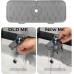 Silicone Sink Faucet Mat,Kitchen Sink Splash Guard,Silicone Faucet Water Catcher Mat,Faucet Handle Drip Catcher Mat (Grey)