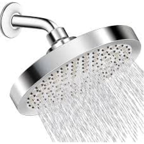 6” Shower Head High Pressure Rain Luxury Modern Chrome Look