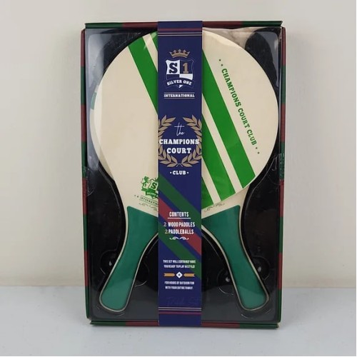 Silver One, the Champions Court 2 Wood Paddles