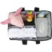 Early Hugs Baby Diaper Caddy Organizer, Nursery Storage, Baby Gift Basket, Black & White Plaid