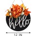 Fall Wreaths for Front Door,Fall Welcome Sign for Front Door Front Door Welcome Sign Wreath, Fall Wreaths Farmhouse Front Porch Decor, Rustic Home Sign Decorations Outdoor Hangers
