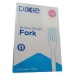 Dixie Plastic Cutlery, Heavy Mediumweight Fork, 100-Pieces/Box