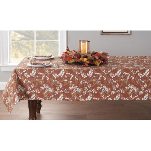 Autumn Foliage 60-Inch x 144-Inch Oblong Tablecloth