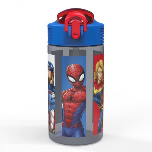 Marvel Comics Avengers Mixed Universe 16 oz. Straw Water Bottle