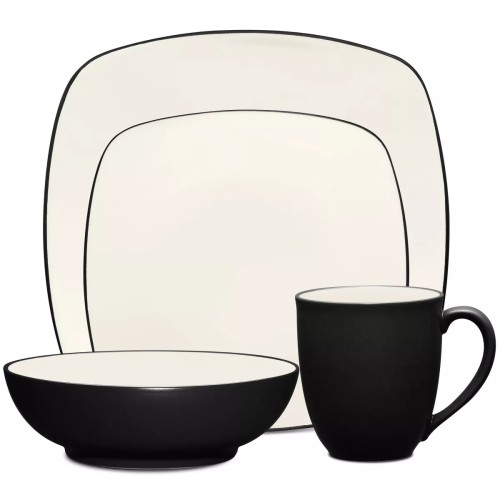 8034-04P Colorwave Graphite 4-Piece Square Place Setting By Noritake