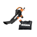 WORX WG509 12 Amp TRIVAC 3-in-1 Electric Leaf Blower with All Metal Mulching System