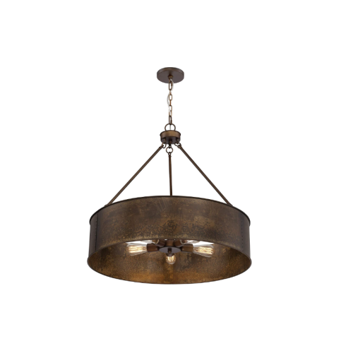 Nuvo 60/5895 Five Light Pendant, 5, Brass