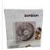 SONBION Box Fan, Three Speeds Window Table Cooling Fan 10 Inch DC Desk Fan with Plug-In AC Adapter