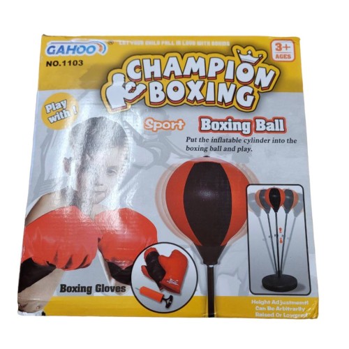 The Champ Kids Boxing Punch Stand Set with Punching Ball Bounce Back Punching Ball