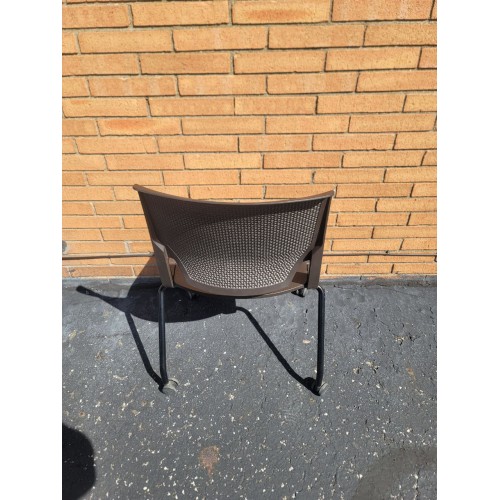 Energy Series Perforated Back Mobile Stack Chair w/o Arms