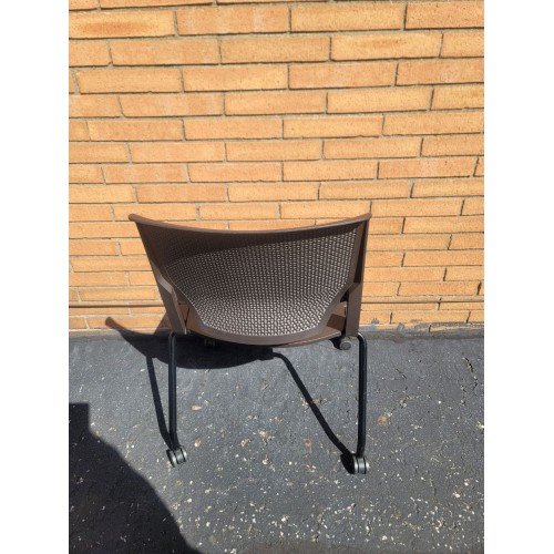 Energy Series Perforated Back Mobile Stack Chair w/o Arms