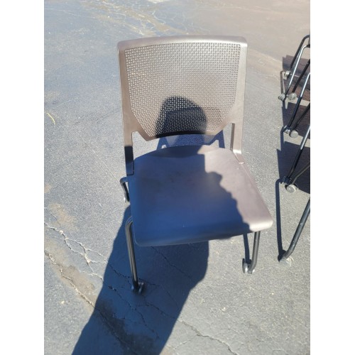 Energy Series Perforated Back Mobile Stack Chair w/o Arms