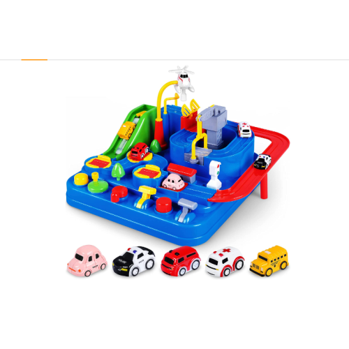 YEZI Car Adventure Toys for Kids, City Rescue Playsets Magnet Toys w