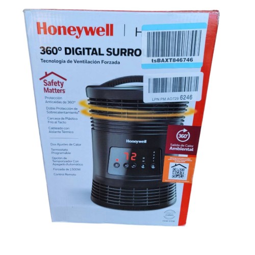 Honeywell 360 Surround Digital Fan Forced Heater Black -- 1 Unit