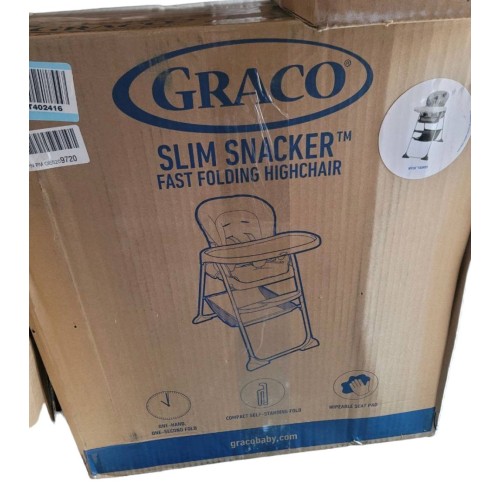 Graco Slim Snacker High Chair, Ultra Compact High Chair, Whisk